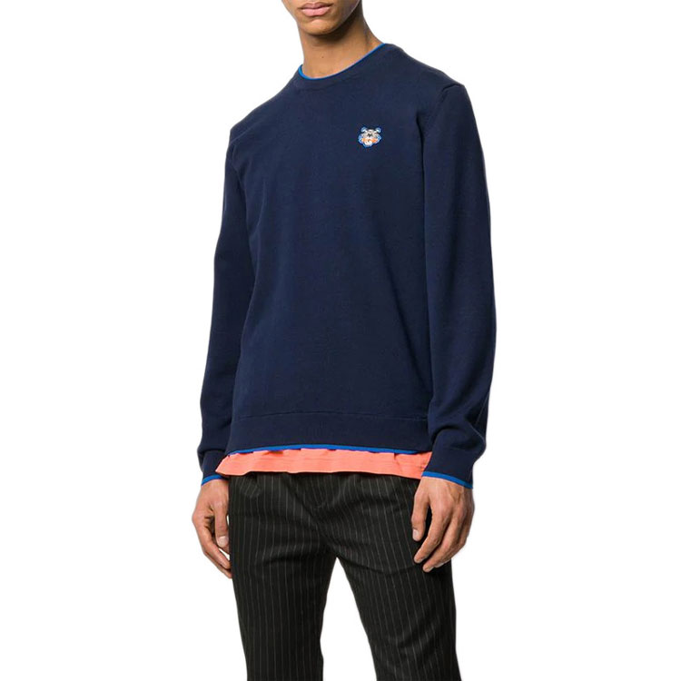 Purchase KENZO Baju Sejuk Navy Lengan Panjang Logo Harimau Klasik. F955PU2023AB-76