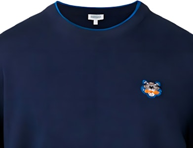 KENZO 虎头标志经典款海军蓝长袖针织毛衣. F955PU2023AB-76 Details for KENZO 虎头标志经典款海军蓝长袖针织毛衣. F955PU2023AB-76