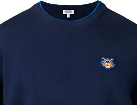 KENZO Baju Sejuk Navy Lengan Panjang Logo Harimau Klasik. F955PU2023AB-76 Details for KENZO Baju Sejuk Navy Lengan Panjang Logo Harimau Klasik. F955PU2023AB-76