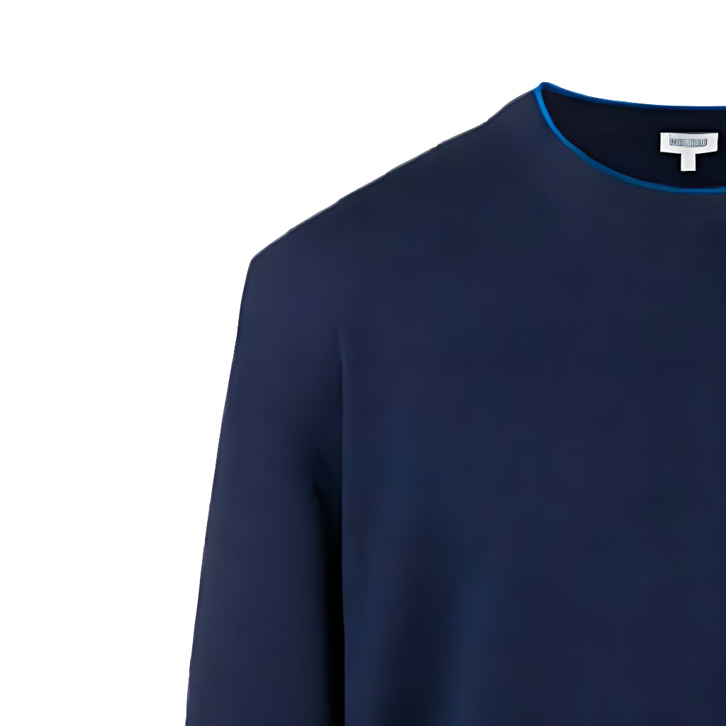 Sizing KENZO Baju Sejuk Navy Lengan Panjang Logo Harimau Klasik. F955PU2023AB-76