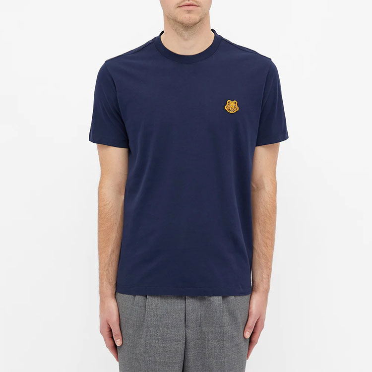 Lookbook KENZO Kaos Logo Harimau Biru Navy FA65TS0034SJ-76