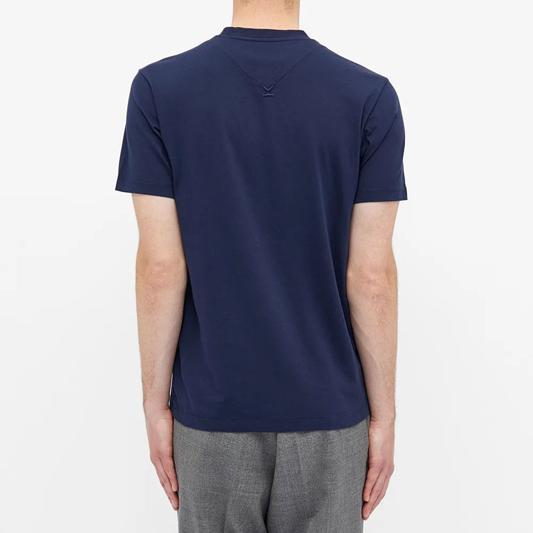 Shop KENZO Kaos Logo Harimau Biru Navy FA65TS0034SJ-76