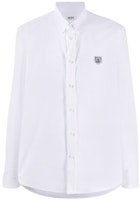 KENZO タイガーモチーフ ロングスリーブシャツ メンズ ホワイト FA55CH4001LB-01 Order KENZO タイガーモチーフ ロングスリーブシャツ メンズ ホワイト FA55CH4001LB-01