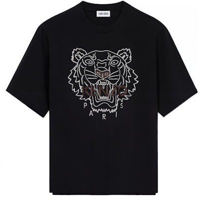 KENZO Kaos Slim Fit Lengan Pendek Motif Harimau Hitam. FB65TS0894YF-99 Buy KENZO Kaos Slim Fit Lengan Pendek Motif Harimau Hitam. FB65TS0894YF-99