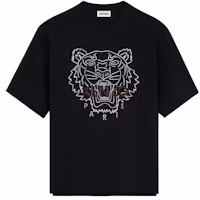 Order KENZO Tiger Print Slim Fit Short Sleeve T-Shirt Black. FB65TS0894YF-99