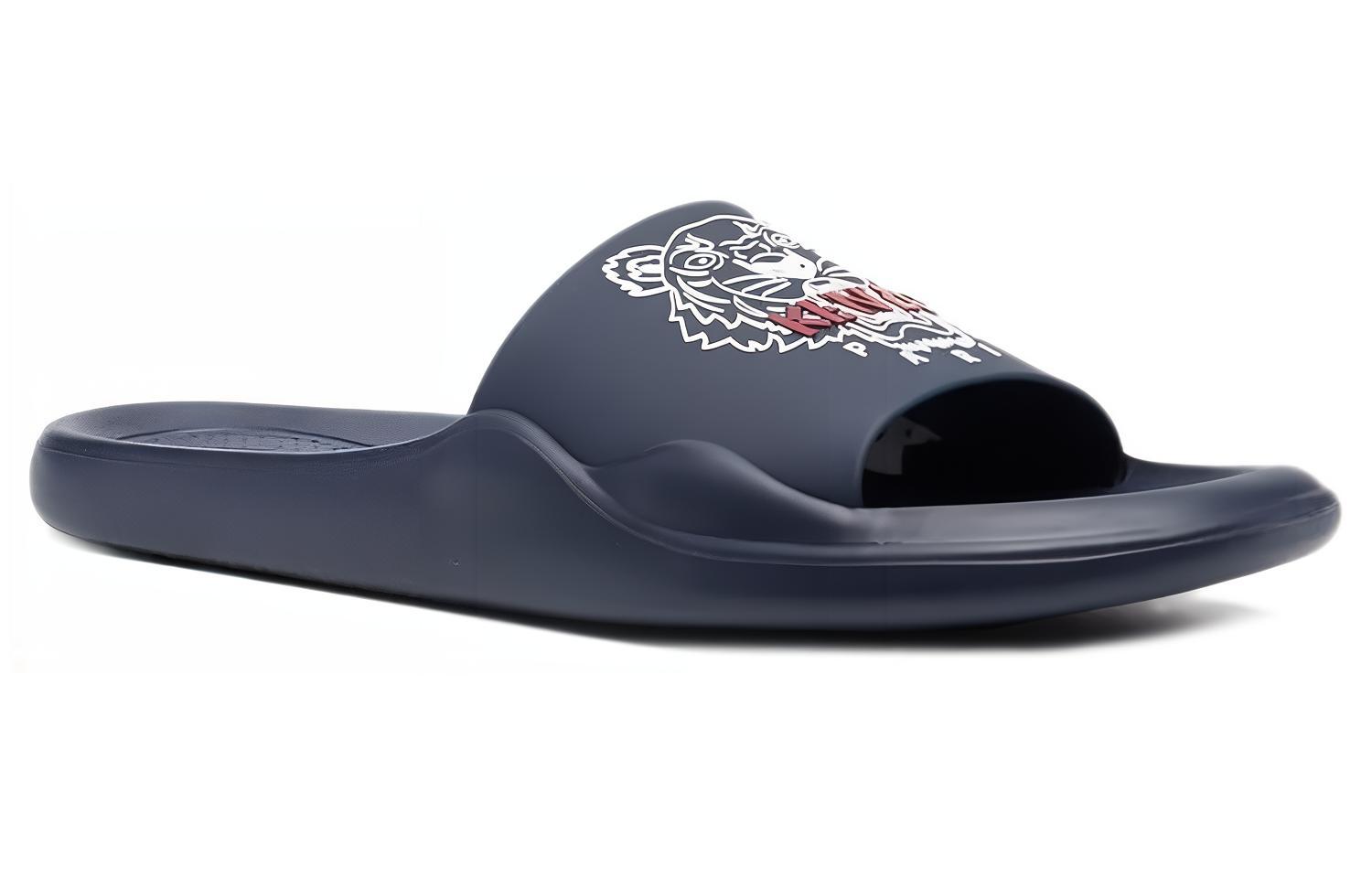 Order Kenzo 老虎拖鞋 '蓝色泳池' FC55MU104P60.77