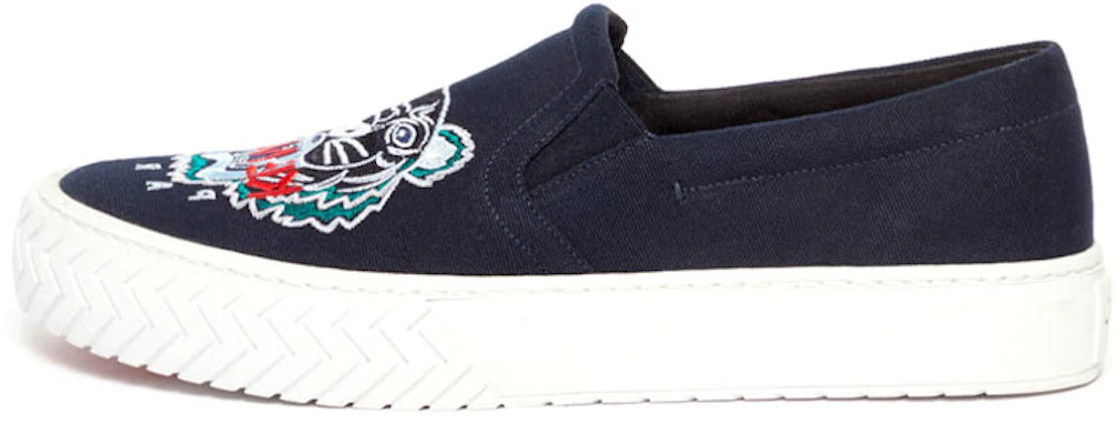 Kenzo Tiger K-Skate ''Navy Slip-On'' Baskets Décontractées F965SN200F70 Buy Kenzo Tiger K-Skate ''Navy Slip-On'' Baskets Décontractées F965SN200F70