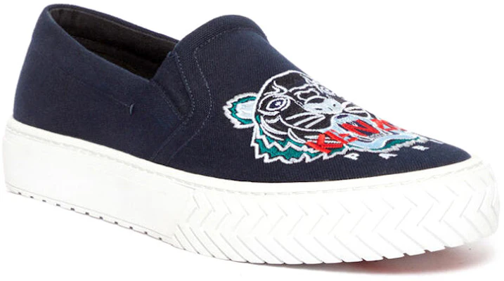 Kenzo Tiger K-Skate ''Navy Slip-On'' Baskets Décontractées F965SN200F70 Order Kenzo Tiger K-Skate ''Navy Slip-On'' Baskets Décontractées F965SN200F70