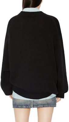 KENZO Unisex Animal Graphic Crewneck Long Sleeve Sweater Black FE58PU0143LD-99J 1