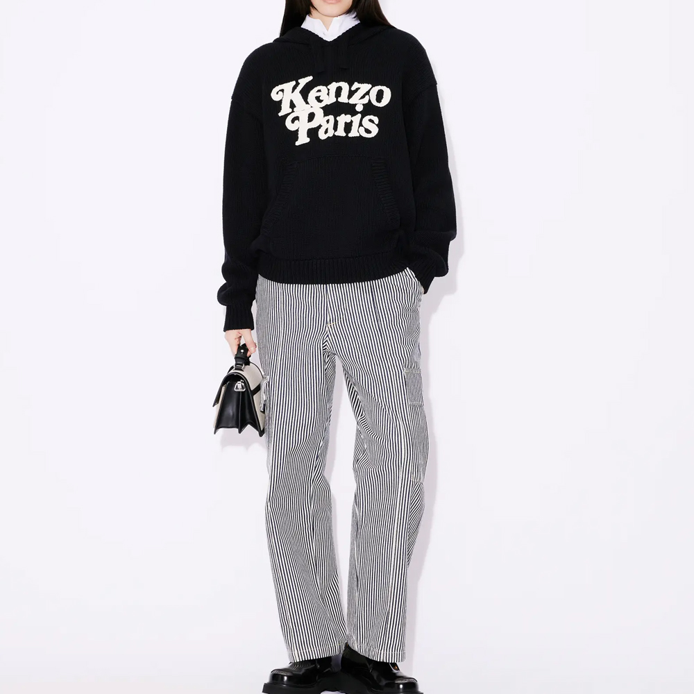 KENZO Unisex Hoodie with Drawstring and Logo Print. FE58PU0113BE-99 圖 4