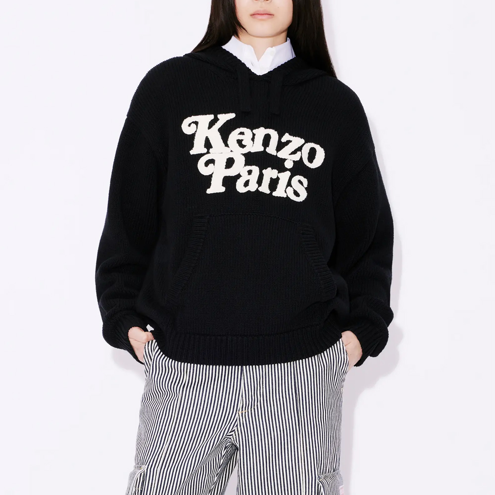 KENZO Unisex Hoodie with Drawstring and Logo Print. FE58PU0113BE-99 圖 5