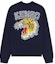 Lookbook KENZO Unisex Navy Blue Solid Long-Sleeve Crewneck Sweatshirt. FC65PU3163BC-77-yc