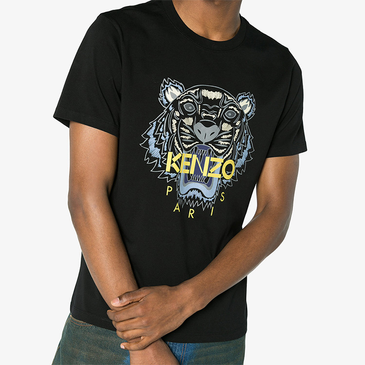 KENZO Unisex Tiger Logo Black Graphic Tee 5TS0504YB99 圖 5