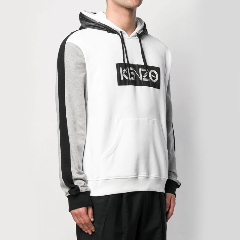 KENZO White Colorblock Logo Pullover Hoodie 4MD5SW414-01 圖 5