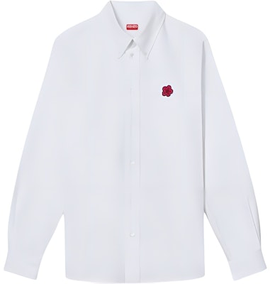 KENZO 男士白色刺绣长袖扣领衬衫 FE65CH4109LO-01 Buy KENZO 男士白色刺绣长袖扣领衬衫 FE65CH4109LO-01