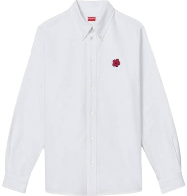 KENZO 男士白色刺绣长袖扣领衬衫 FE65CH4109LO-01 Order KENZO 男士白色刺绣长袖扣领衬衫 FE65CH4109LO-01