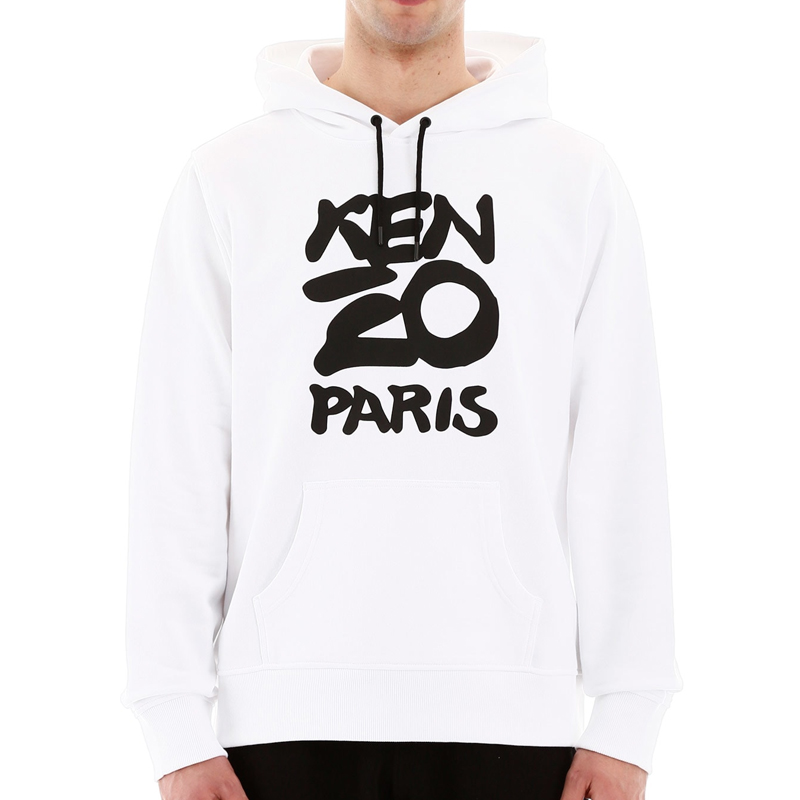 KENZO White Hoodie with Letter Logo Print FA5-5SW165-4ME-01 圖 4