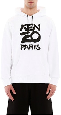 KENZO White Hoodie with Logo Graphic Design FA55SW1654ME-001 Lookbook KENZO White Hoodie with Logo Graphic Design FA55SW1654ME-001
