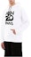 Purchase KENZO White Hoodie with Logo Graphic Design FA55SW1654ME-001