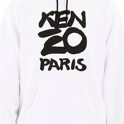 KENZO White Hoodie with Logo Graphic Design FA55SW1654ME-001 Sizing KENZO White Hoodie with Logo Graphic Design FA55SW1654ME-001