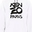 Sizing KENZO White Hoodie with Logo Graphic Design FA55SW1654ME-001