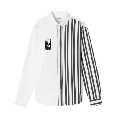 KENZO White Long-Sleeve Shirt with Graphic Print FA55CH4141LB-01