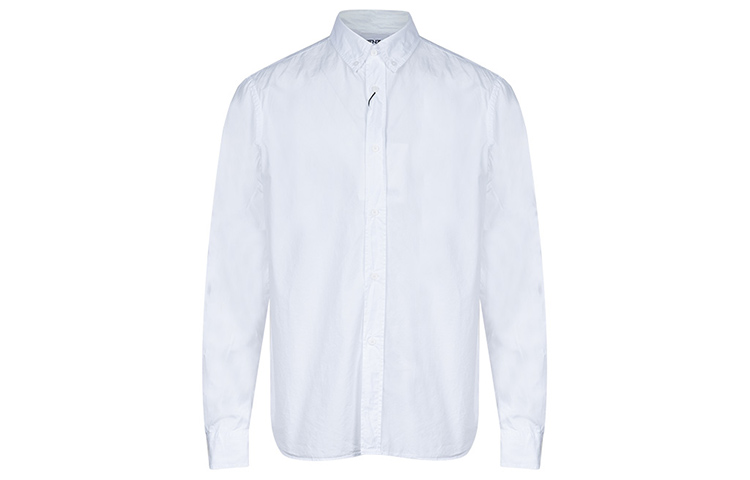 KENZO White Long Sleeve Cotton Shirt FC55CH4001LA-01B