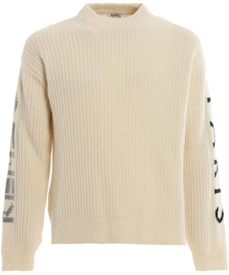 KENZO White Loose Fit Knit Sweater Crewneck Long Sleeve F965PU2223LE-03 Buy KENZO White Loose Fit Knit Sweater Crewneck Long Sleeve F965PU2223LE-03