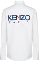 KENZO Kemeja Putih dengan Huruf Logo F955CH4151LC-01 Lookbook KENZO Kemeja Putih dengan Huruf Logo F955CH4151LC-01