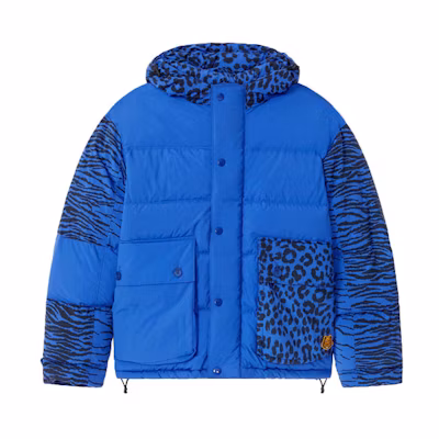 KENZO Kansai Yamamoto FW21 Blue Tiger Embroidered Puffer Jacket FB55OU1299KD-71