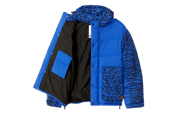 Shop KENZO x Kansai Yamamoto FW21 藍虎刺繡羽絨外套 FB55OU1299KD-71