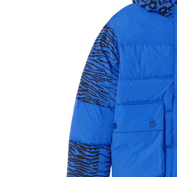 Cheap KENZO x Kansai Yamamoto FW21 藍虎刺繡羽絨外套 FB55OU1299KD-71