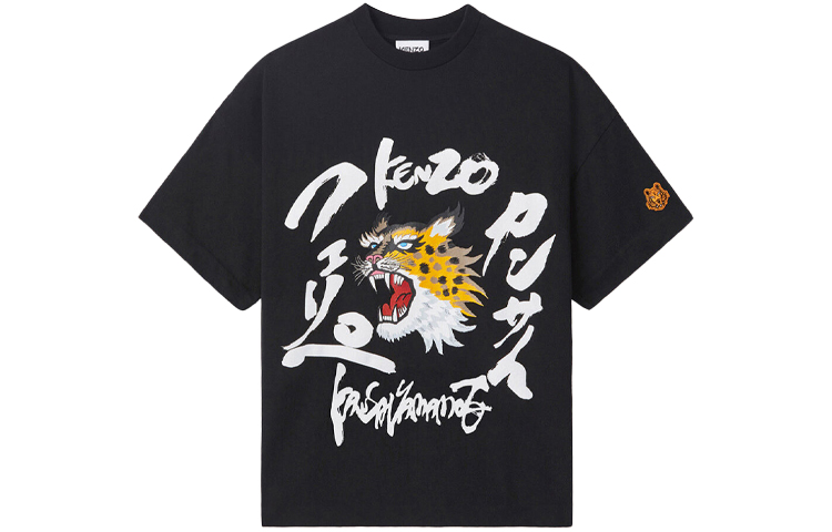 KENZO x Kansai Yamamoto SS21 Graphic Print Oversized Tee Black T-Shirt FB55TS0724SK-99