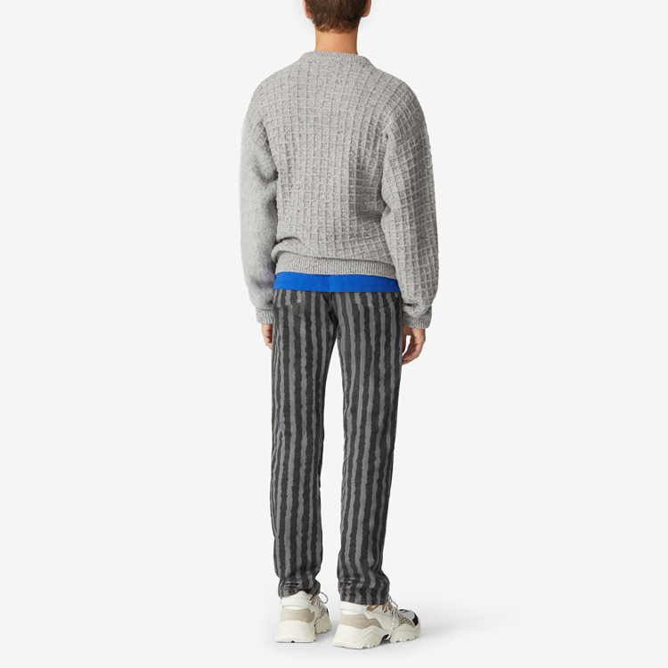 Shop KENZO x Kansai Yamamoto 2021春夏虎卡通灰色羊毛毛衣 FB55PU5423AE-95