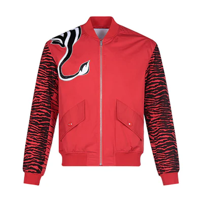 KENZO Kansaiyamamoto Embroidered Bomber Jacket Red () FB55BL1931KA-21