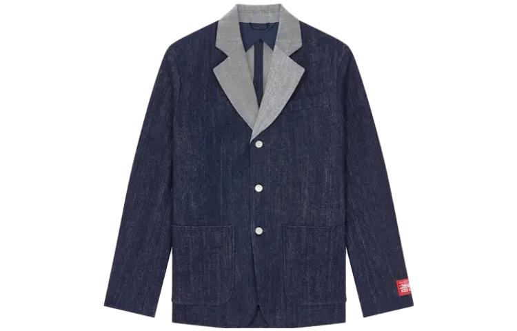 Order KENZO x Levi''s Jaket Denim Kolaborasi Kasual Biru FD65DV103LE1-DM