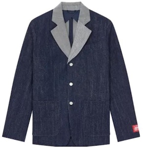 KENZO x Levi''s Jaket Denim Kolaborasi Kasual Biru FD65DV103LE1-DM Order KENZO x Levi''s Jaket Denim Kolaborasi Kasual Biru FD65DV103LE1-DM