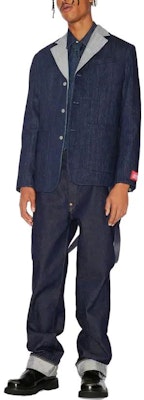 KENZO x Levi''s Jaket Denim Kolaborasi Kasual Biru FD65DV103LE1-DM Shop KENZO x Levi''s Jaket Denim Kolaborasi Kasual Biru FD65DV103LE1-DM