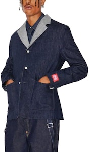 KENZO x Levi''s Jaket Denim Kolaborasi Kasual Biru FD65DV103LE1-DM Details for KENZO x Levi''s Jaket Denim Kolaborasi Kasual Biru FD65DV103LE1-DM