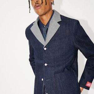 KENZO x Levi''s Jaket Denim Kolaborasi Kasual Biru FD65DV103LE1-DM Sizing KENZO x Levi''s Jaket Denim Kolaborasi Kasual Biru FD65DV103LE1-DM