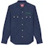 Order KENZO x Levi's Embroidered Denim Button-Up Unisex Long Sleeve Shirt Blue FD65DC414LE6-DM