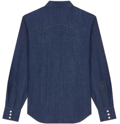 KENZO x Levi's Embroidered Denim Button-Up Unisex Long Sleeve Shirt Blue FD65DC414LE6-DM Lookbook KENZO x Levi's Embroidered Denim Button-Up Unisex Long Sleeve Shirt Blue FD65DC414LE6-DM
