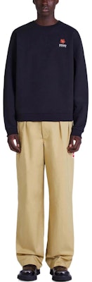 KENZO x Nigo Sudadera Negra con Logo Floral Bordado. FC65SW4124MF-99J Shop KENZO x Nigo Sudadera Negra con Logo Floral Bordado. FC65SW4124MF-99J