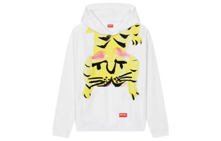 KENZO Nigo  White Tiger Graphic Pullover Hoodie FC65SW4294MI-01 圖 2