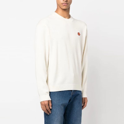 KENZO x Nigo Boke Floral Embroidery Crewneck Sweater Men’s Off-White. FD55PU3813LB-99 Details for KENZO x Nigo Boke Floral Embroidery Crewneck Sweater Men’s Off-White. FD55PU3813LB-99