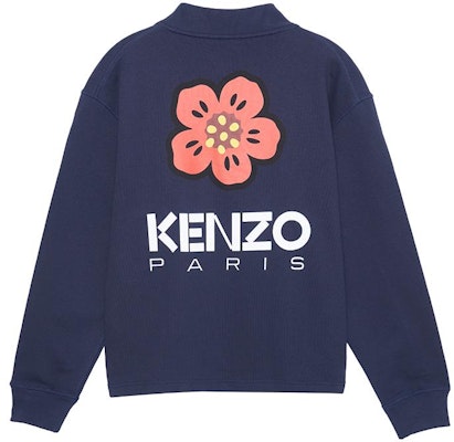 KENZO x Nigo 山茶花针织开衫午夜蓝 V领花卉设计 FD55SW4464ME-77 Lookbook KENZO x Nigo 山茶花针织开衫午夜蓝 V领花卉设计 FD55SW4464ME-77
