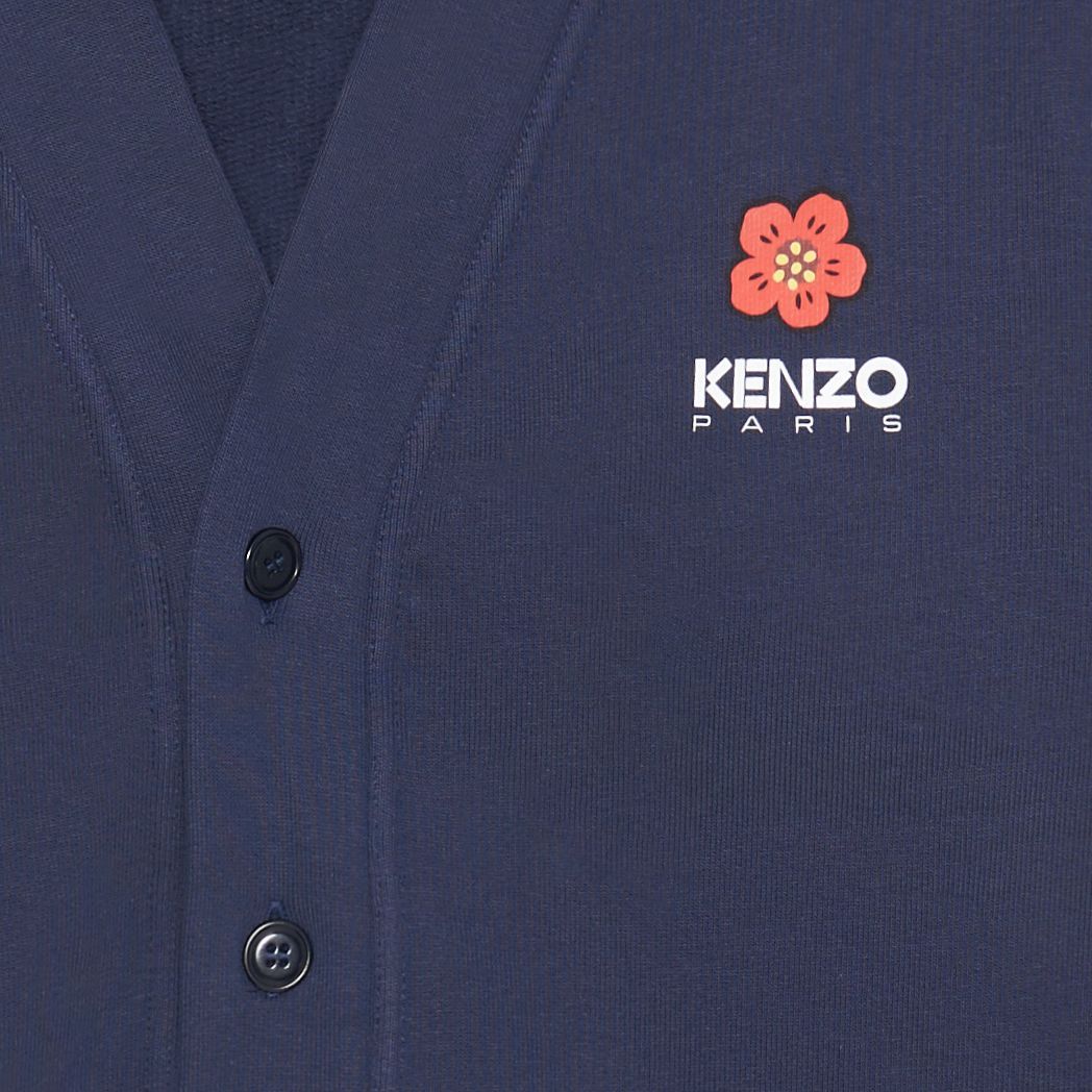 Sizing KENZO x Nigo 山茶花针织开衫午夜蓝 V领花卉设计 FD55SW4464ME-77