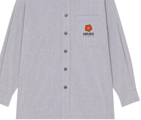 KENZO x Nigo Boke 花卉標誌印花長袖襯衫午夜藍 FD55CH5079LM-77-BU Purchase KENZO x Nigo Boke 花卉標誌印花長袖襯衫午夜藍 FD55CH5079LM-77-BU