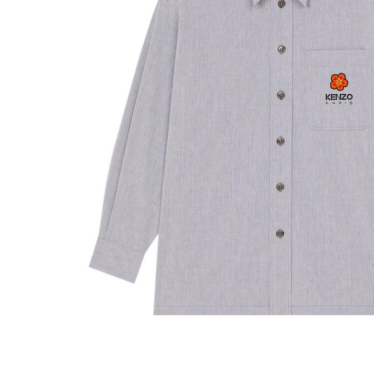 Details for KENZO x Nigo Boke 花卉標誌印花長袖襯衫午夜藍 FD55CH5079LM-77-BU