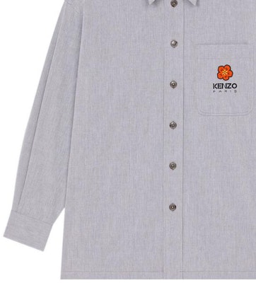 KENZO x Nigo Boke 花卉標誌印花長袖襯衫午夜藍 FD55CH5079LM-77-BU Details for KENZO x Nigo Boke 花卉標誌印花長袖襯衫午夜藍 FD55CH5079LM-77-BU